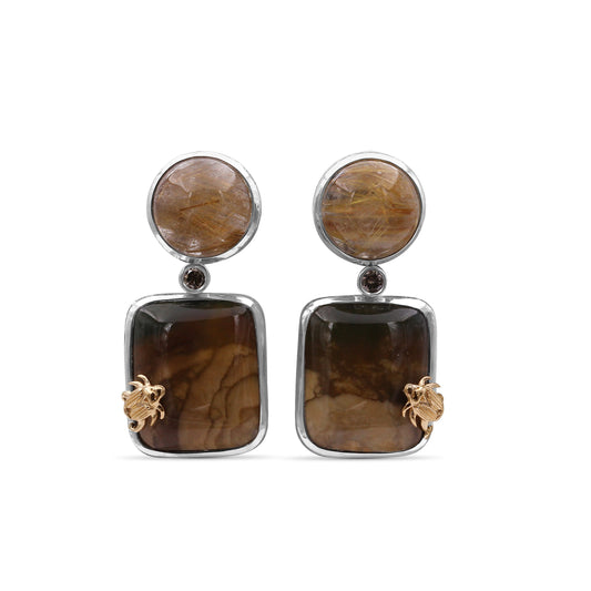 one-of-a-kind-smooth-bruneau-jasper-smooth-gold-hair-rutilated-quartz-and-diamond-0-10ct-earring-in-sterling-silver-with-18k-gold-adam