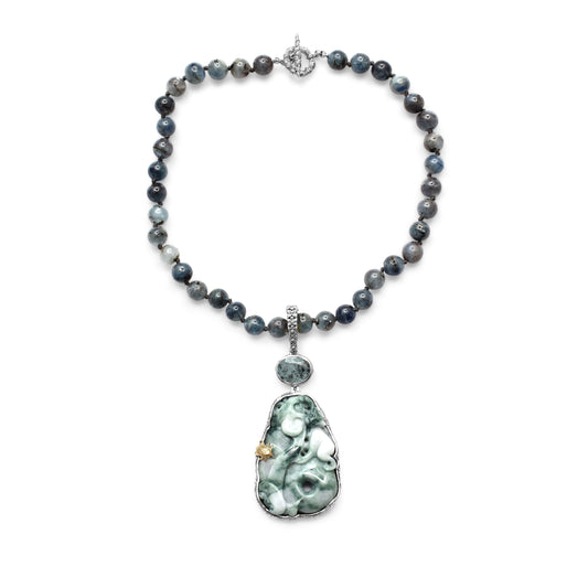 one-of-a-kind-vintage-hand-carved-jade-rutilated-aquamarine-and-aquamarine-bead-necklace-in-sterling-silver-with-18k-gold-adam
