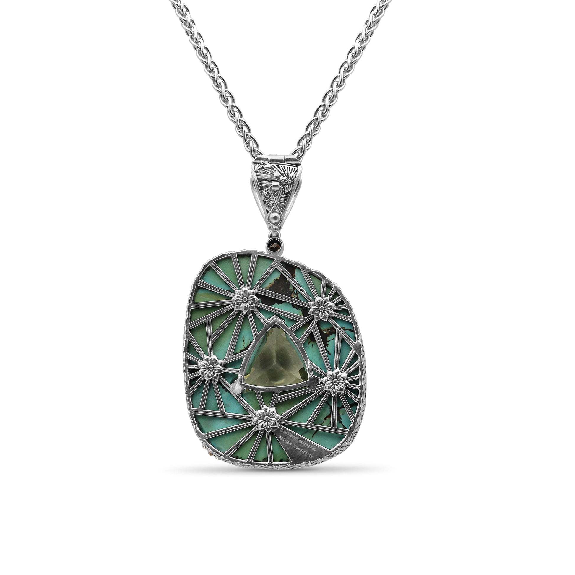 one-of-a-kind-smooth-turquoise-black-veins-facet-lemon-quartz-and-diamond-0-16ct-pendant-in-sterling-silver-with-18k-gold-diamond-pave-adam