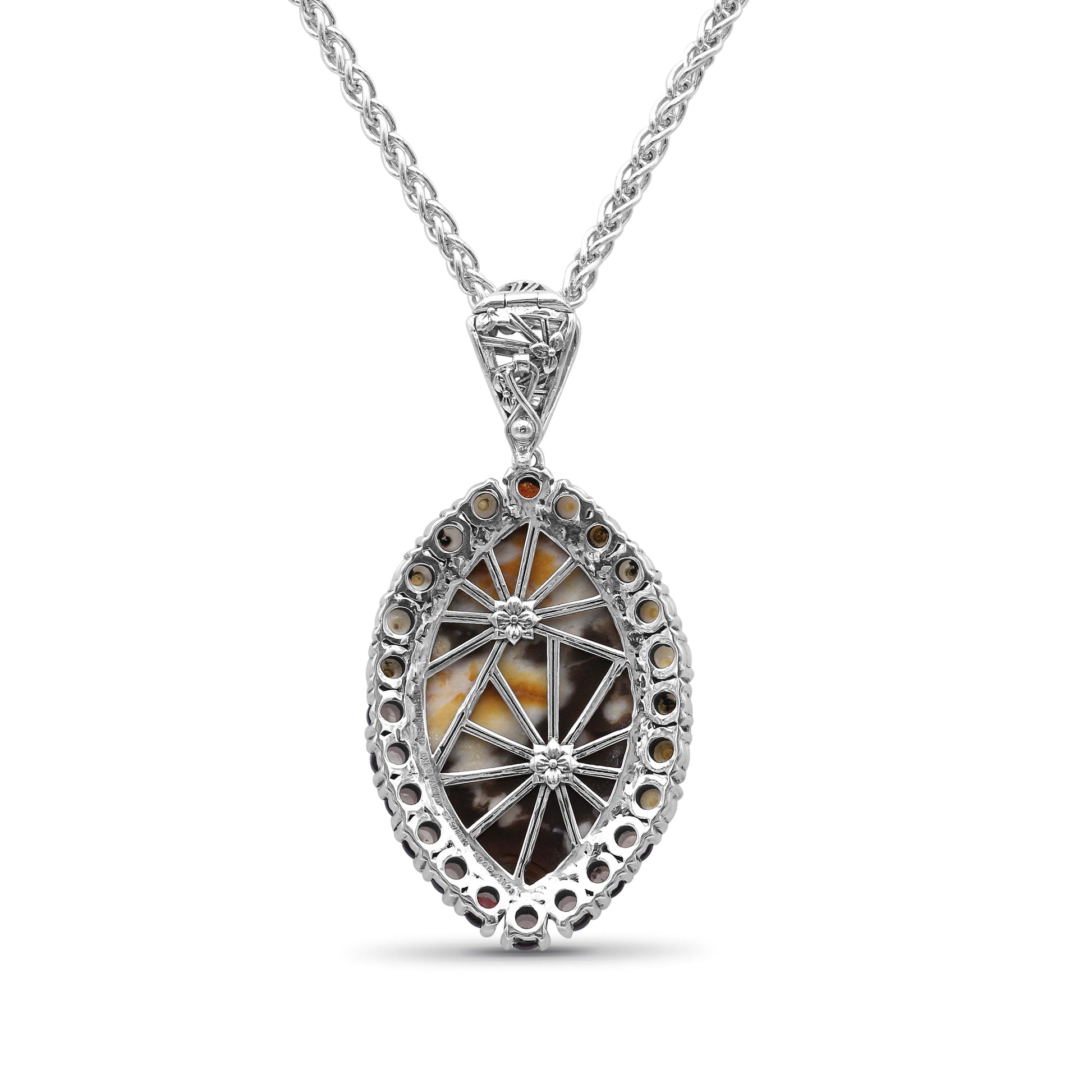 one-of-a-kind-smooth-peanut-wood-orange-sunstone-smooth-smoky-quartz-white-pearl-and-diamond-0-11ct-pendant-in-sterling-silver-with-18k-gold-diamond-pave-adam
