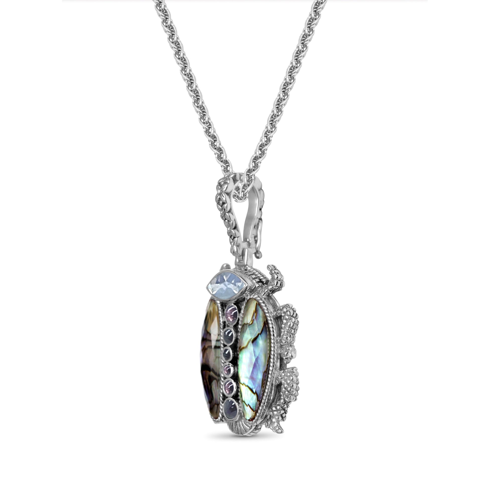 garden-of-stephen-lavender-moon-quartz-rhodolite-garnet-natural-quartz-and-abalone-scarab-pendant-in-sterling-silver
