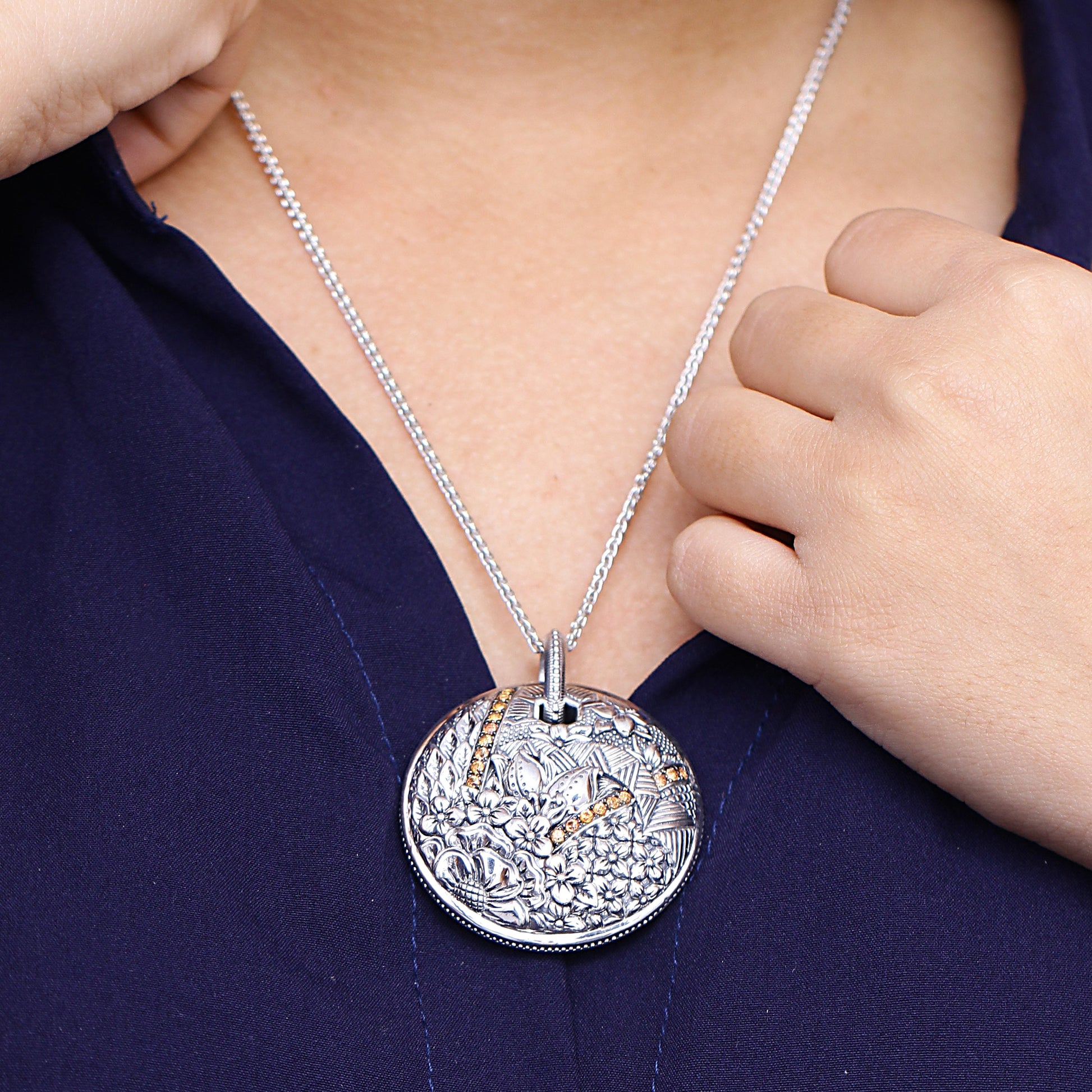 kyoto-orange-sapphire-0-65ct-pendant-in-sterling-silver