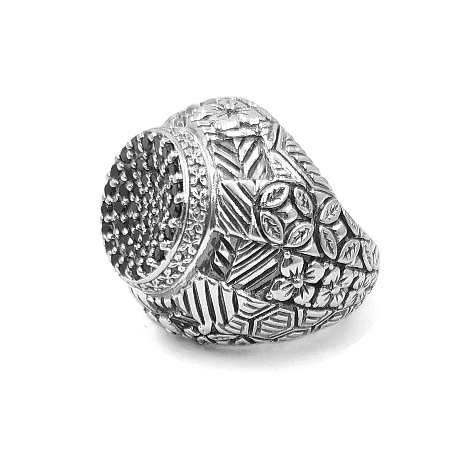 kyoto-black-diamond-0-85ct-engraved-ring-in-sterling-silver