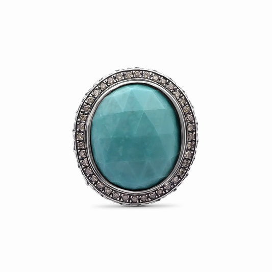 garden-of-stephen-faceted-american-turquoise-ring-and-champagne-diamond-0-55ct-ring-in-sterling-silver