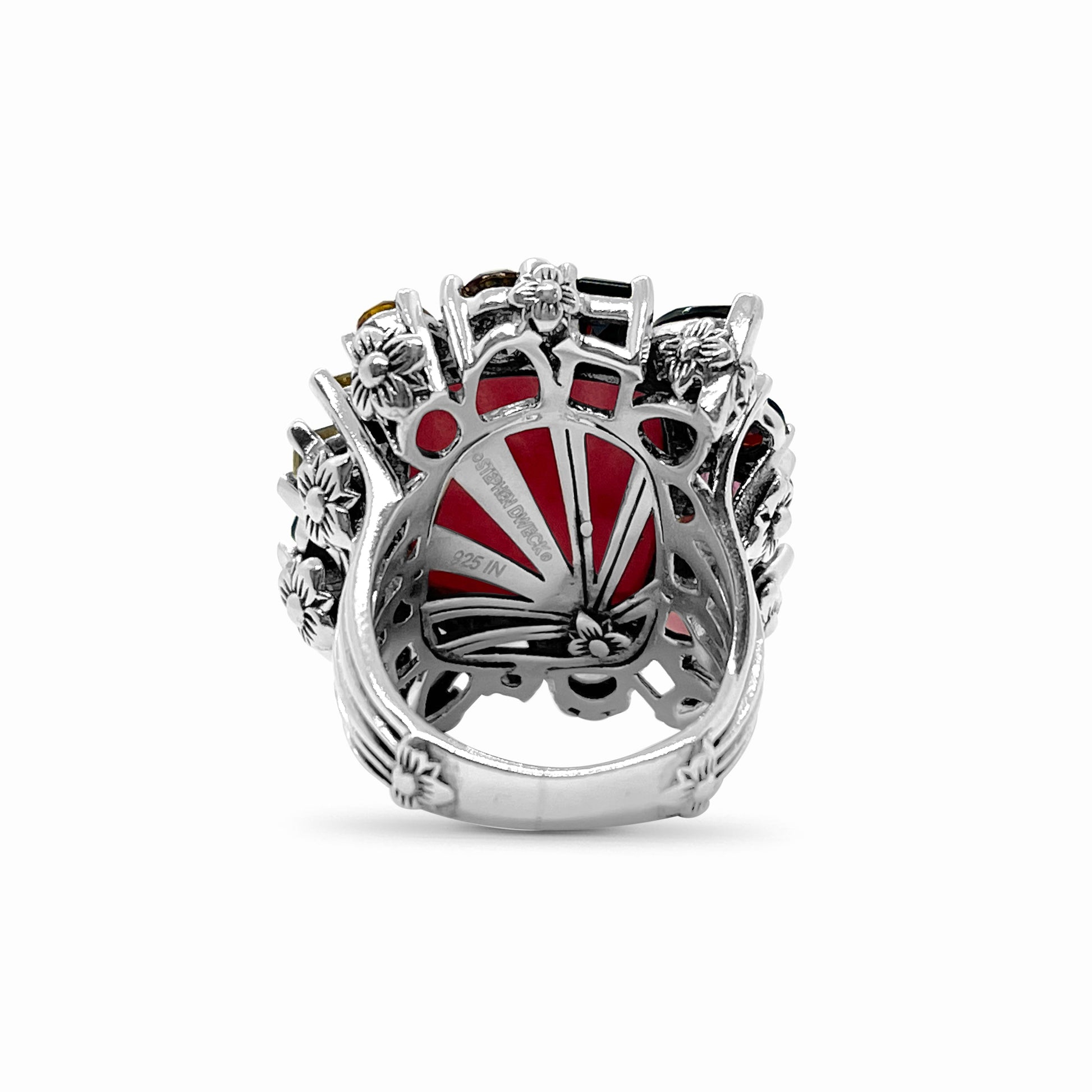 rockrageous-gold-rutilated-quartz-mother-of-pearl-rhodonite-citrine-yellow-and-lemon-quartz-amethyst-lavender-moon-quartz-pink-tourmaline-smoky-and-cognac-quartz-ring-in-sterling-silver