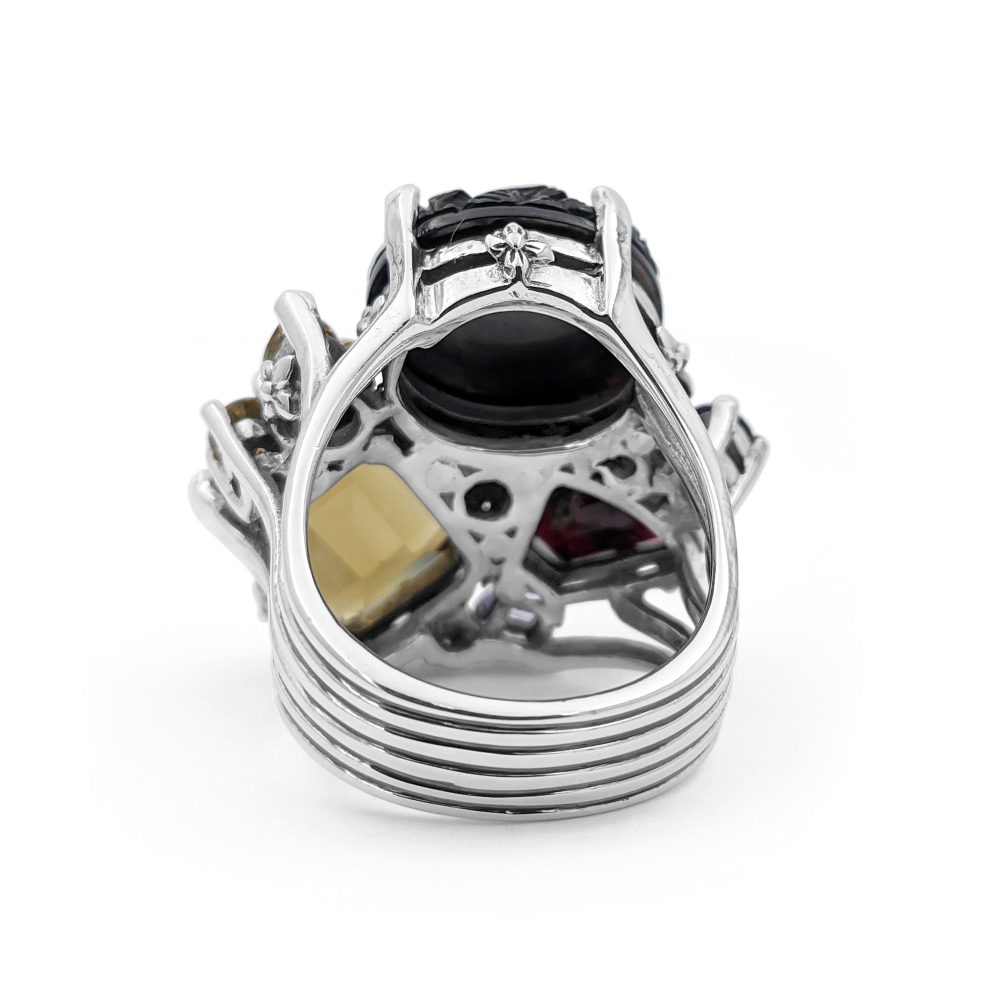 rockrageous-hand-carved-tahitian-mother-of-pearl-garnet-sapphire-amethyst-citrine-and-cognac-quartz-ring-in-sterling-silver