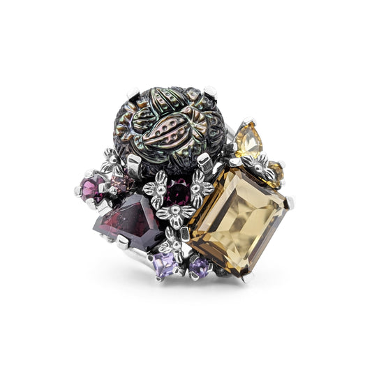 rockrageous-hand-carved-tahitian-mother-of-pearl-garnet-sapphire-amethyst-citrine-and-cognac-quartz-ring-in-sterling-silver