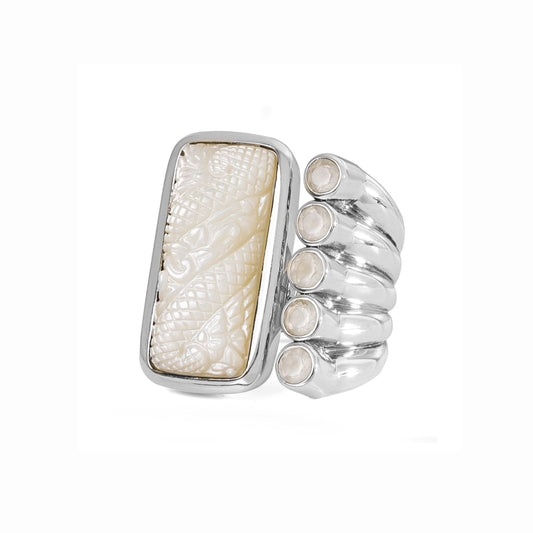 carventurous-hand-carved-mother-of-pearl-and-faceted-moonstone-open-and-close-ring-in-sterling-silver