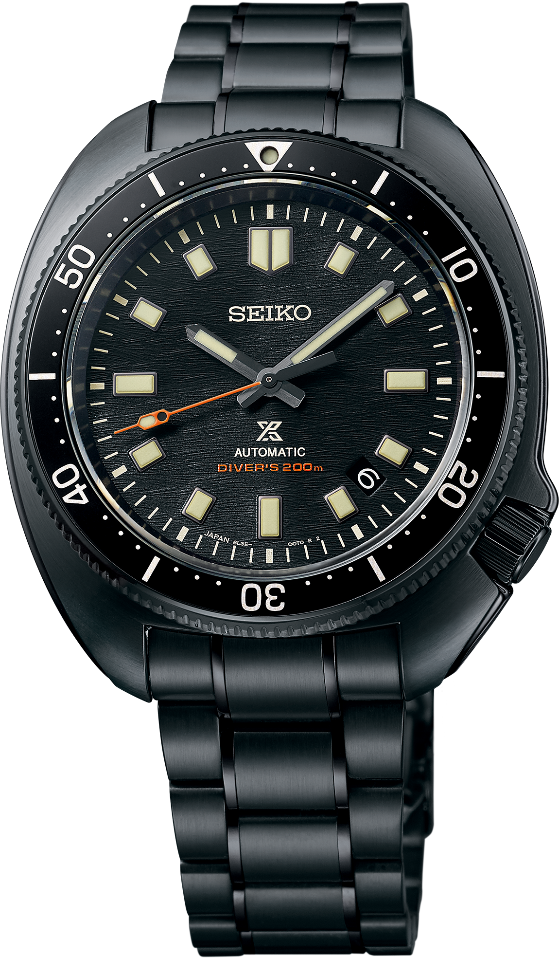 Seiko luxe PROSPEX 1970 HERITAGE DIVER'S BLACK SERIES LIMITED EDITION Watch SLA061
