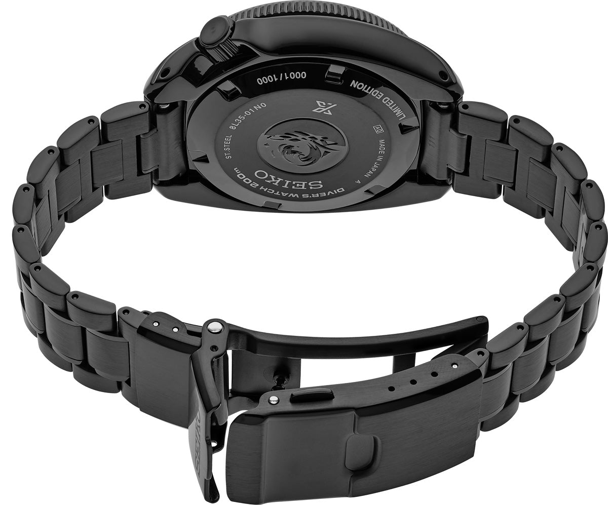 Seiko luxe PROSPEX 1970 HERITAGE DIVER'S BLACK SERIES LIMITED EDITION Watch SLA061