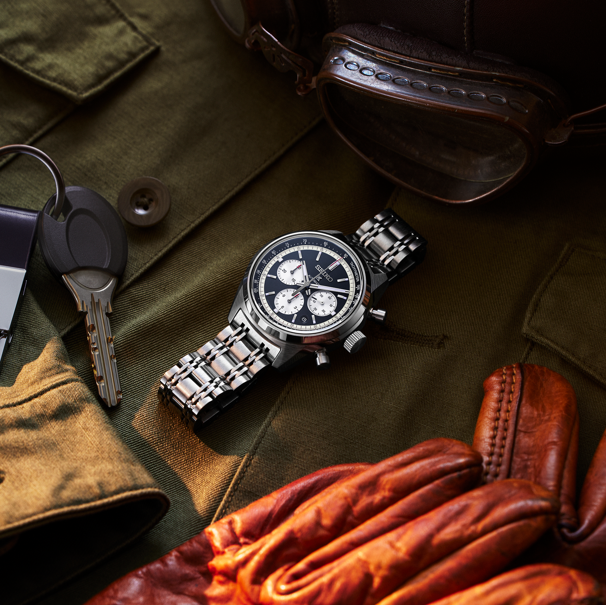 Seiko luxe PROSPEX SPEEDTIMER MECHANICAL CHRONOGRAPH Watch SRQ053