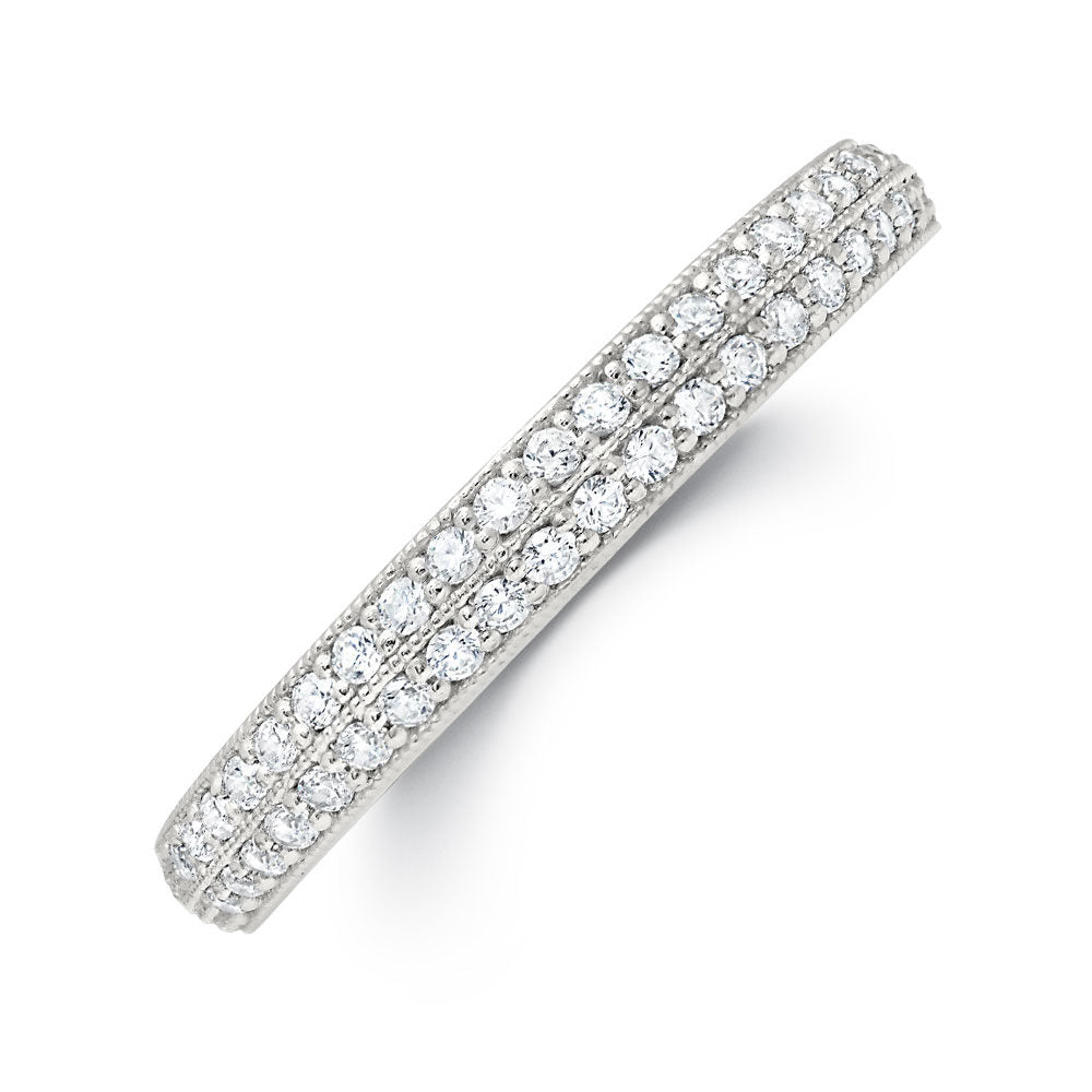 Peter Storm Double Row Of Diamonds With A Line Of Milgrain To Add Detail And Texture Wbm375_4Diaw  WBM375_4DiaW