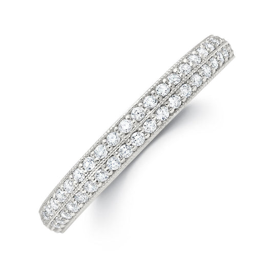 Peter Storm Double Row Of Diamonds With A Line Of Milgrain To Add Detail And Texture Wbm375_4Diaw WBM375_4DiaW