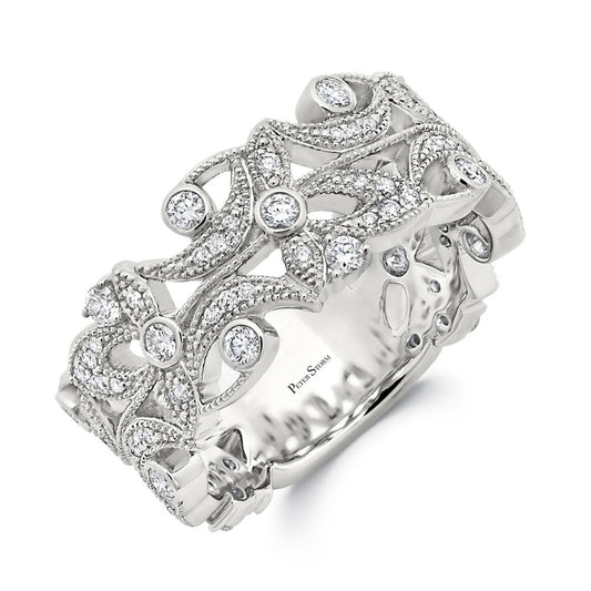 Peter Storm White Gold And Diamond Leaf And Flower Patterns Wbm526_4Diaw WBM526_4DiaW
