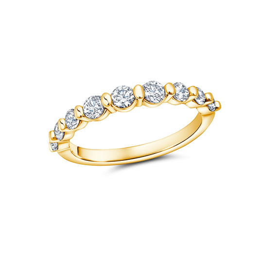 Peter Storm A Flat Band With Graduating Round Diamonds Wbm683_4Diay  WBM683_4DiaY