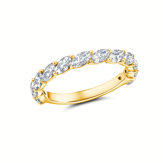 Peter Storm A Flat Band With Flowing Marquise Diamonds Wbm688_4Diay WBM688_4DiaY