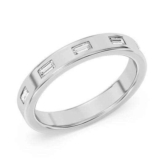 Peter Storm A Flat Band With Alternating Marquise Diamonds And Gold Beads Wbm776_4Diaw WBM776_4DiaW