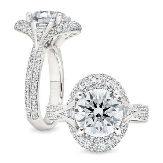 Peter Storm A soft oval halo for your round diamond WSM378_4DiaW WSM378_4DiaW