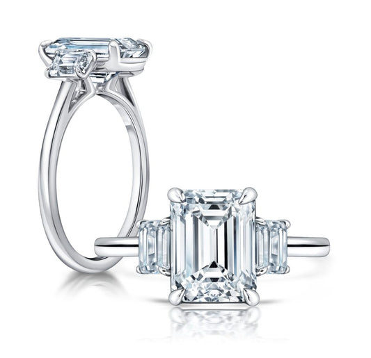 Peter Storm This elegant ring features a flower-shaped halo with a sparkling round center WSM677_4DiaW WSM677_4DIAW