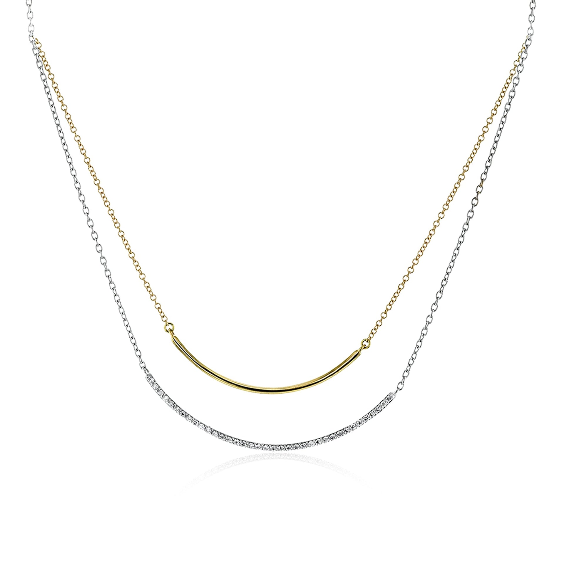 Necklace in 14k Gold with Diamonds