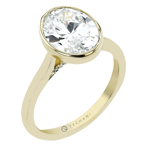 bezel-set-engagement-ring-in-14k-gold-with-diamonds ZR2606