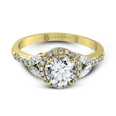 engagement-ring-in-14k-gold-with-diamonds ZR909