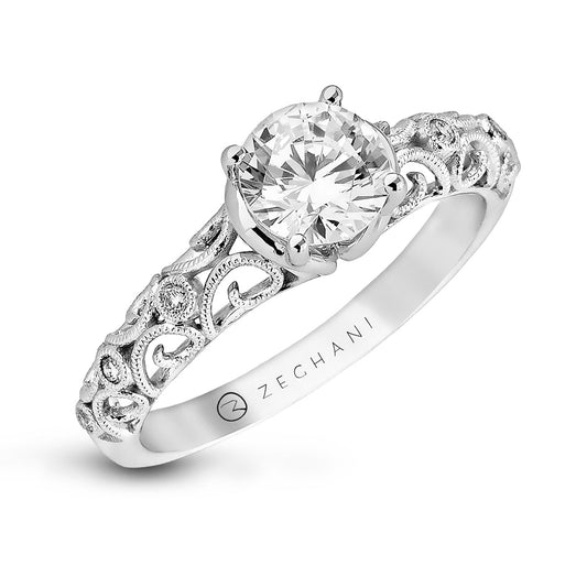 engagement-ring-in-14k-gold-with-diamonds ZR915