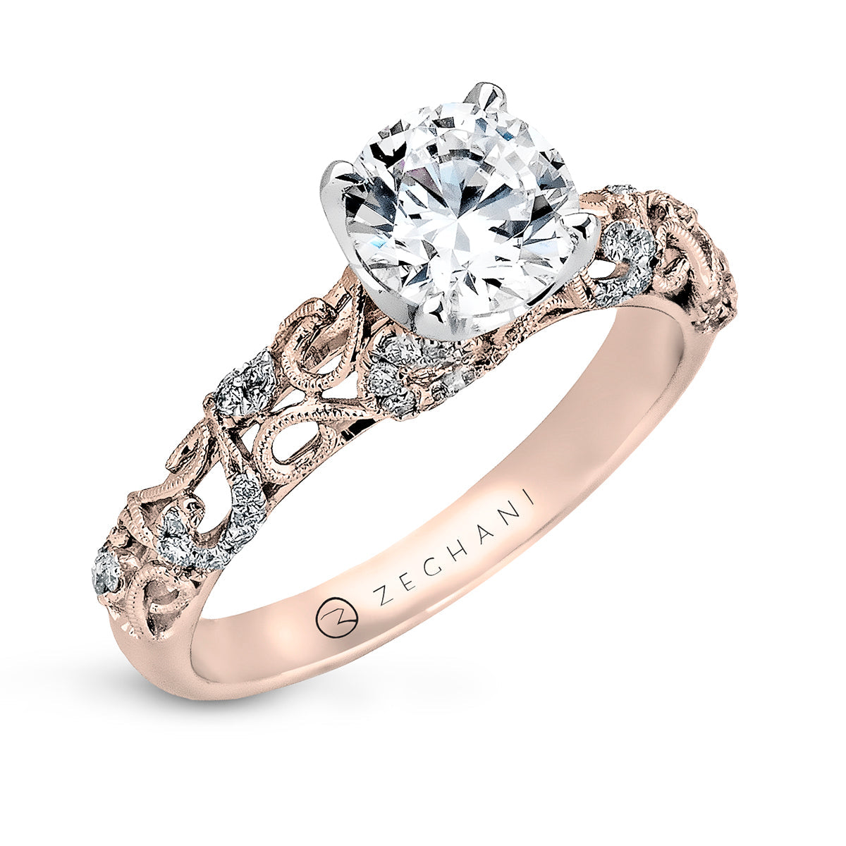 engagement-ring-in-14k-gold-with-diamonds ZR917
