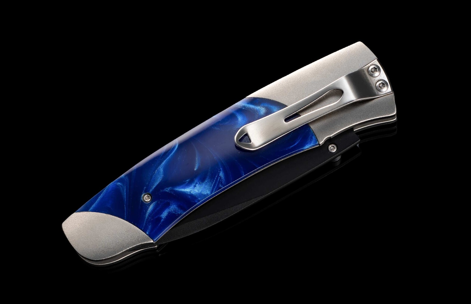 William Henry Titanium pocketknife with compressed acrylic resin and stainless blade A200-2B
