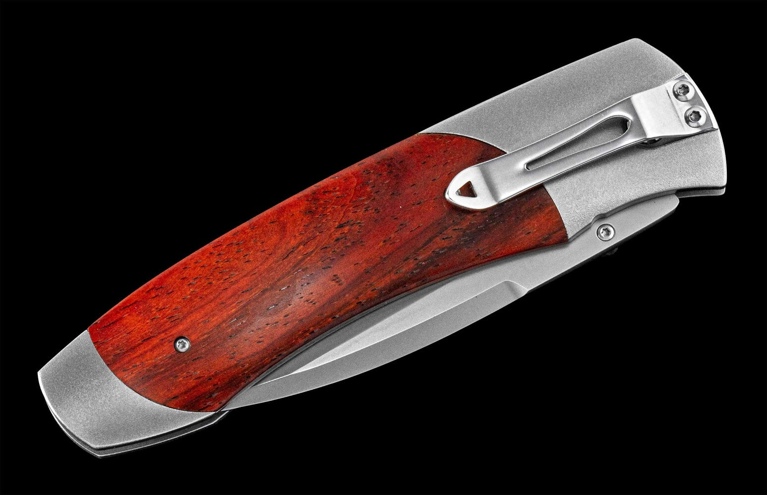 William Henry Titanium pocketknife with stainless blade and cocobolo wood A300-7