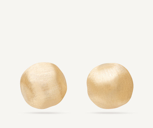 18K Yellow Gold Stud Earrings, medium