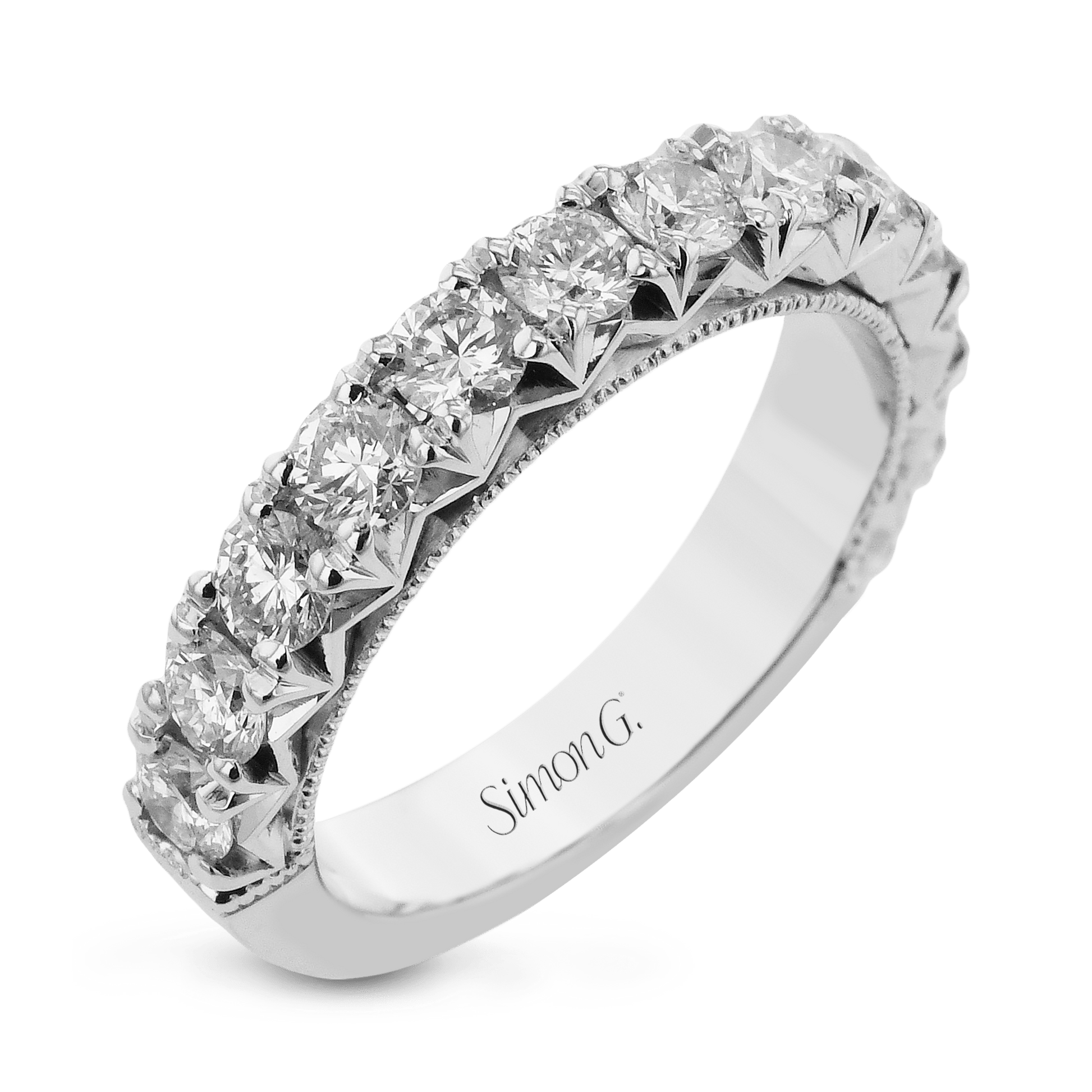 Anniversary Ring In 18k Gold With Diamonds