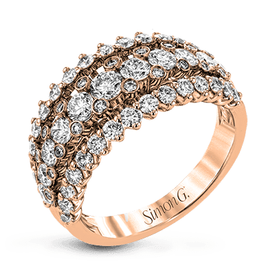 Anniversary Ring In 18k Gold With Diamonds