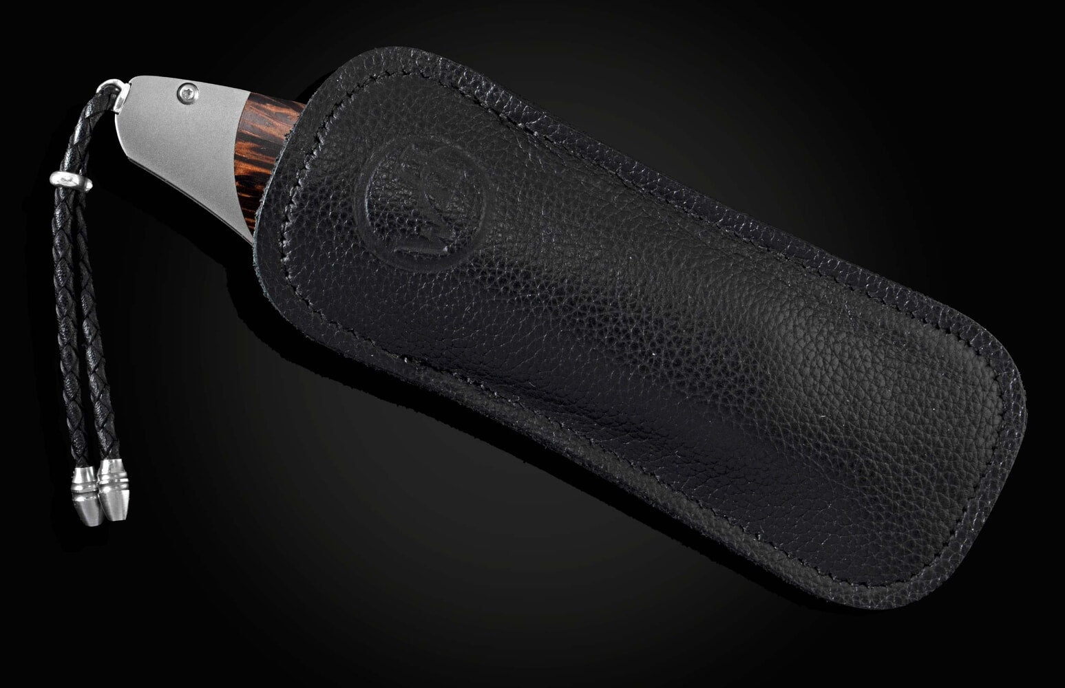William Henry Pocketknife with Black Palm wood and VG-10 core damascus B12 PALMISTRY