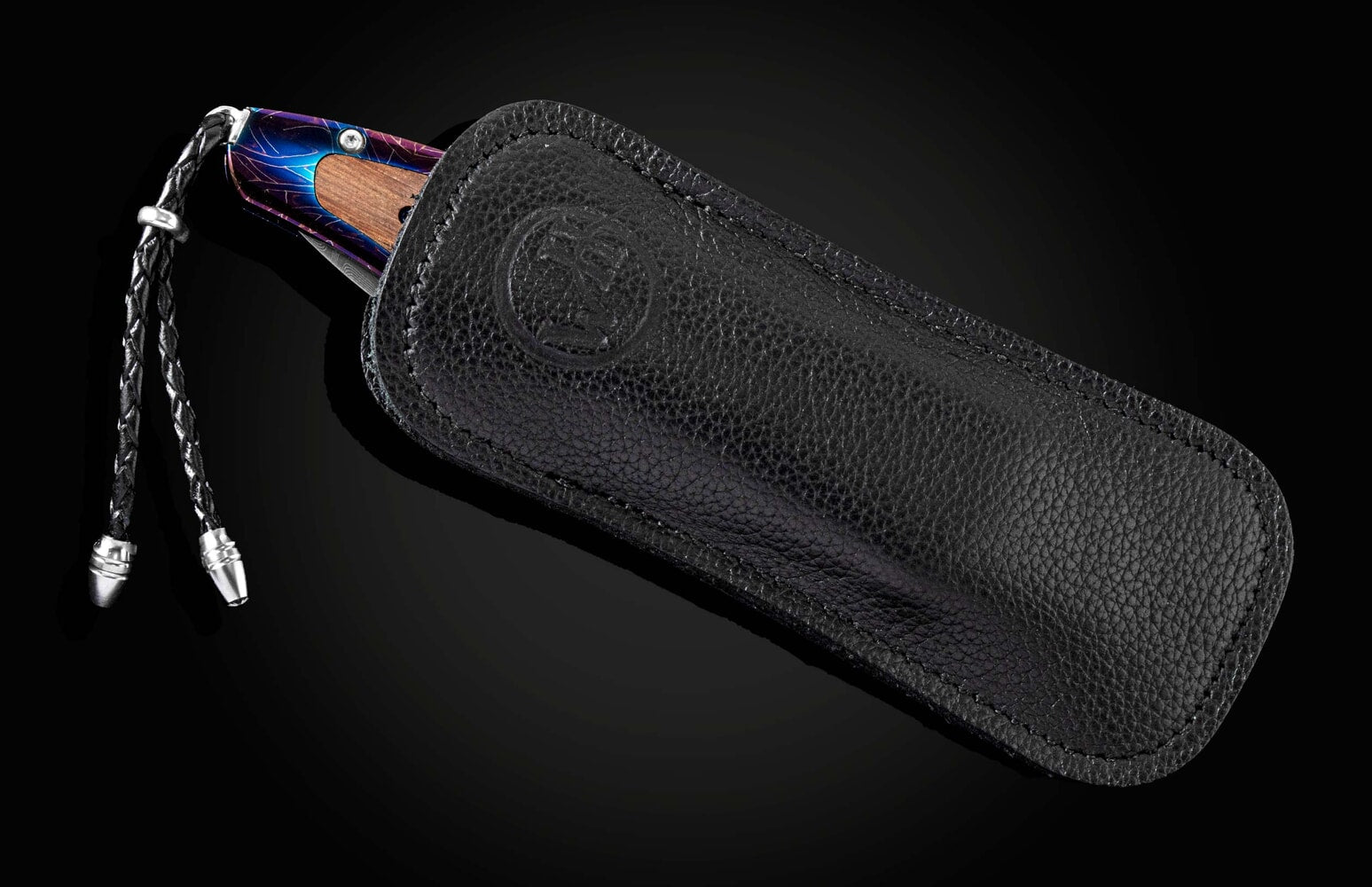 William Henry Damascus pocketknife with wood from the H.M.S. Victory B30 HORNBLOWER