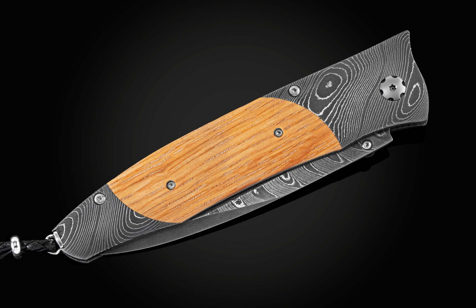 William Henry Pocketknife featuring barrel wood from Pappy Van Winkle Bourbon B30 PAPPY RESERVE