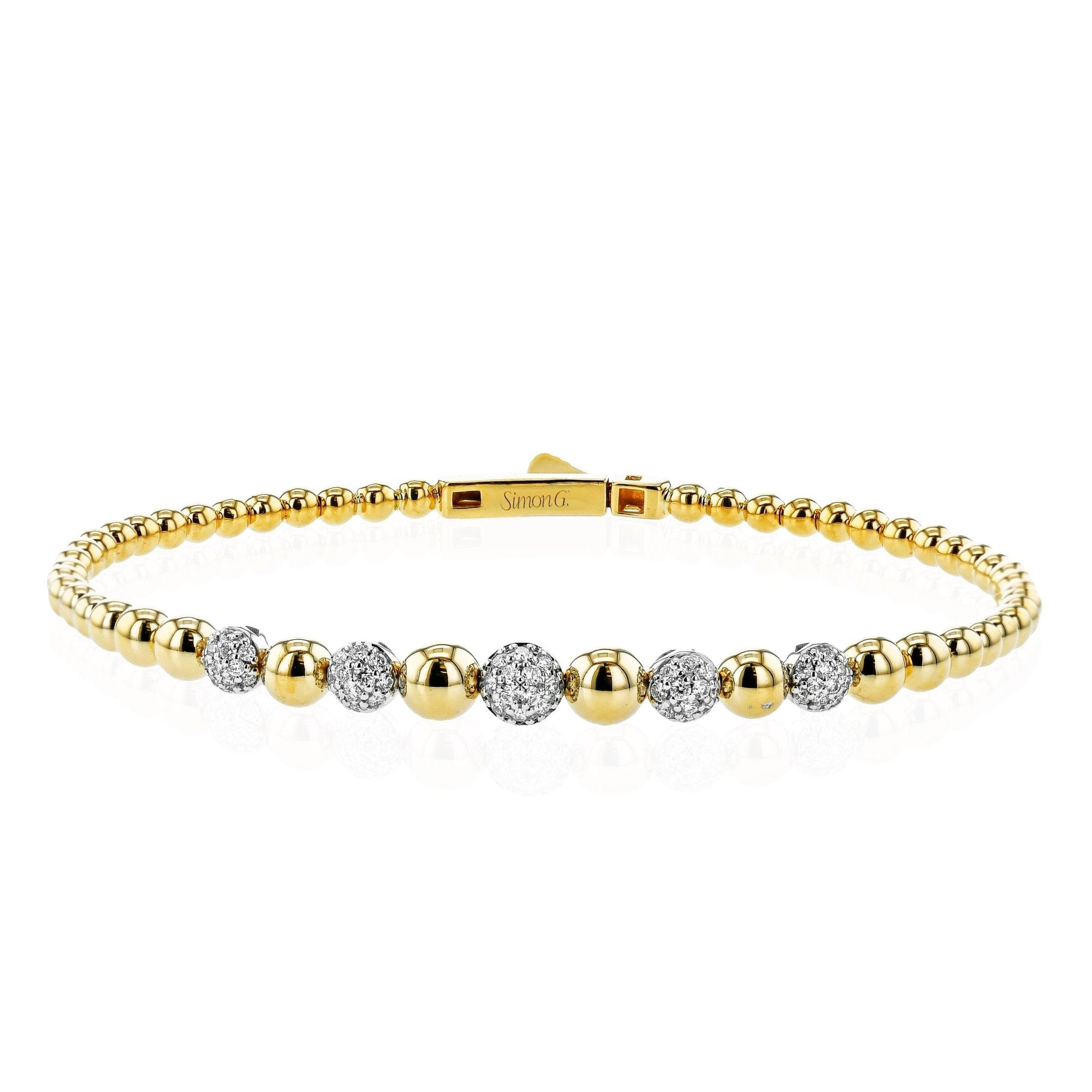 Bangle in 18k Gold with Diamonds