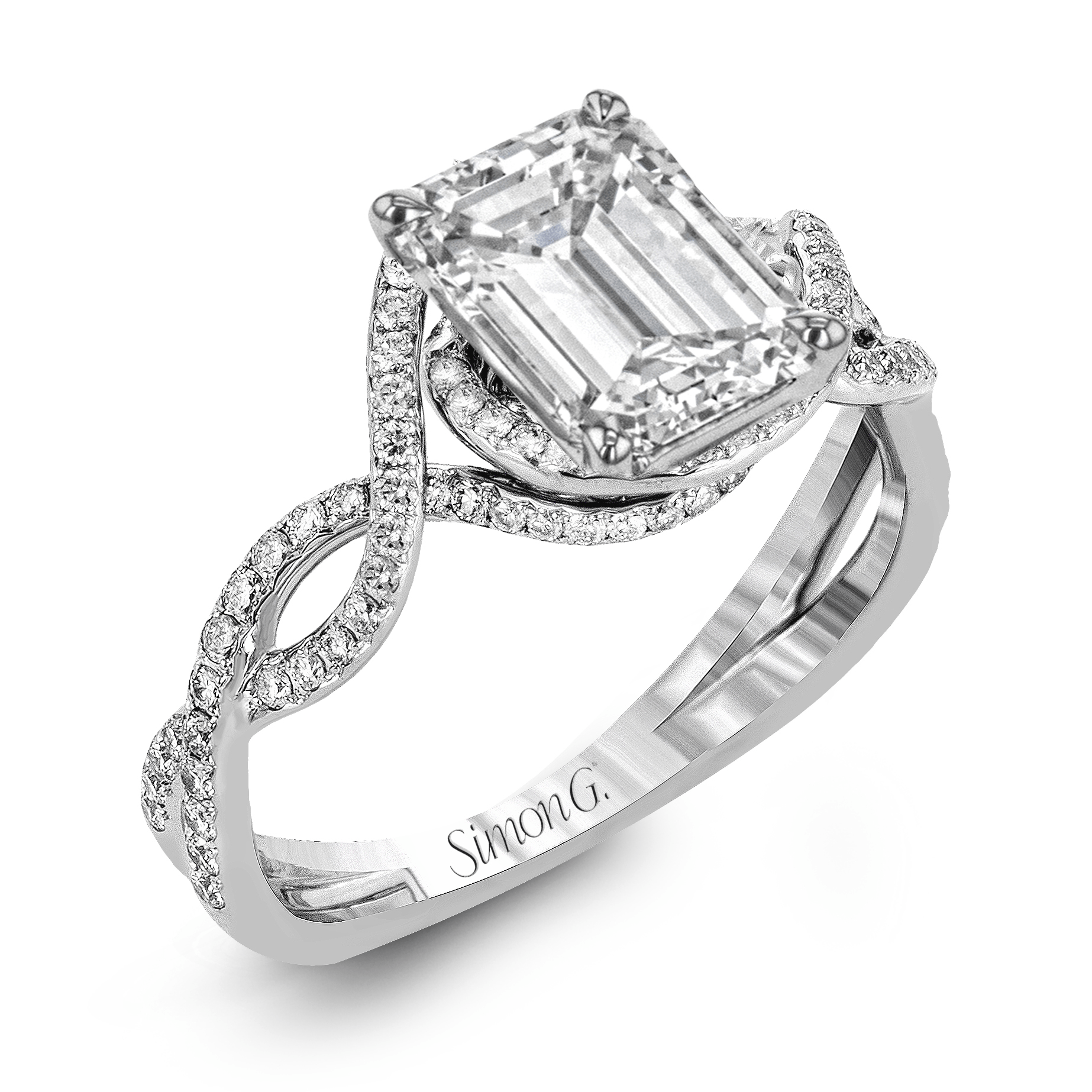 emerald-cut-criss-cross-engagement-ring-in-18k-gold-with-diamonds