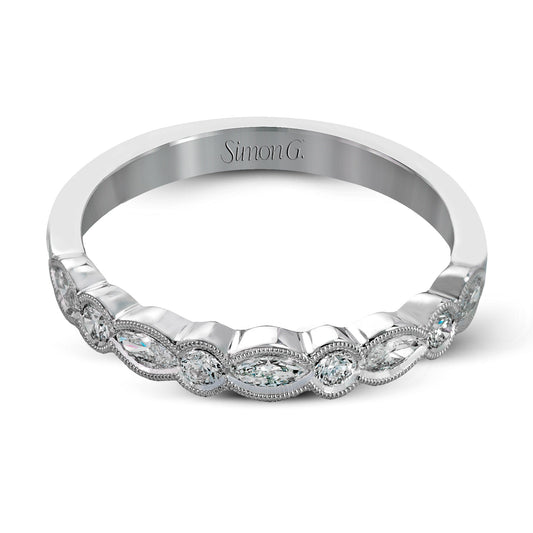 Eternity Wedding Band in 18k Gold with Diamonds