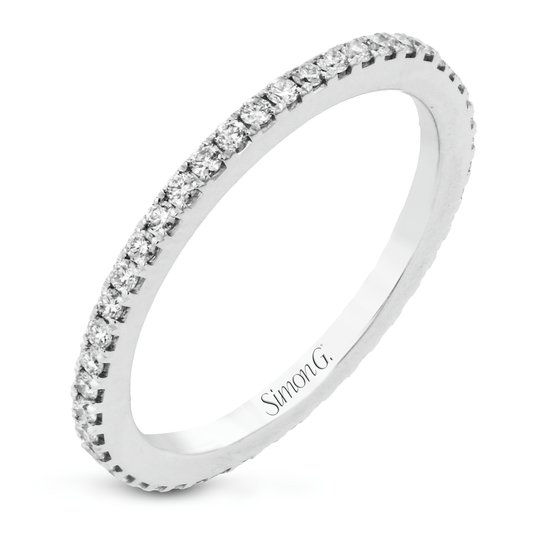 Eternity Wedding Band in 18k Gold with Diamonds