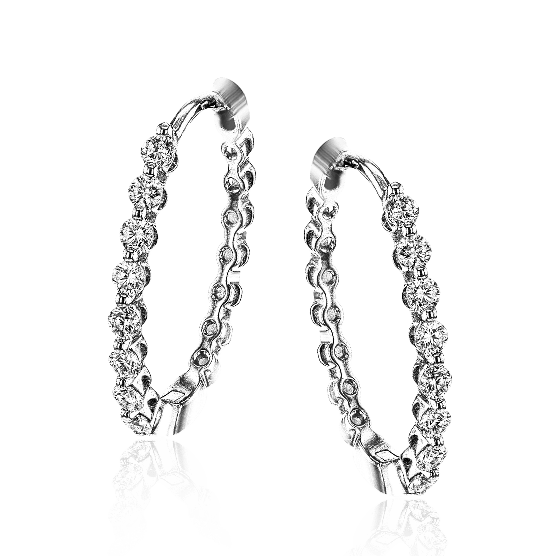 hoop-earrings-in-18k-gold-with-diamonds LE4546