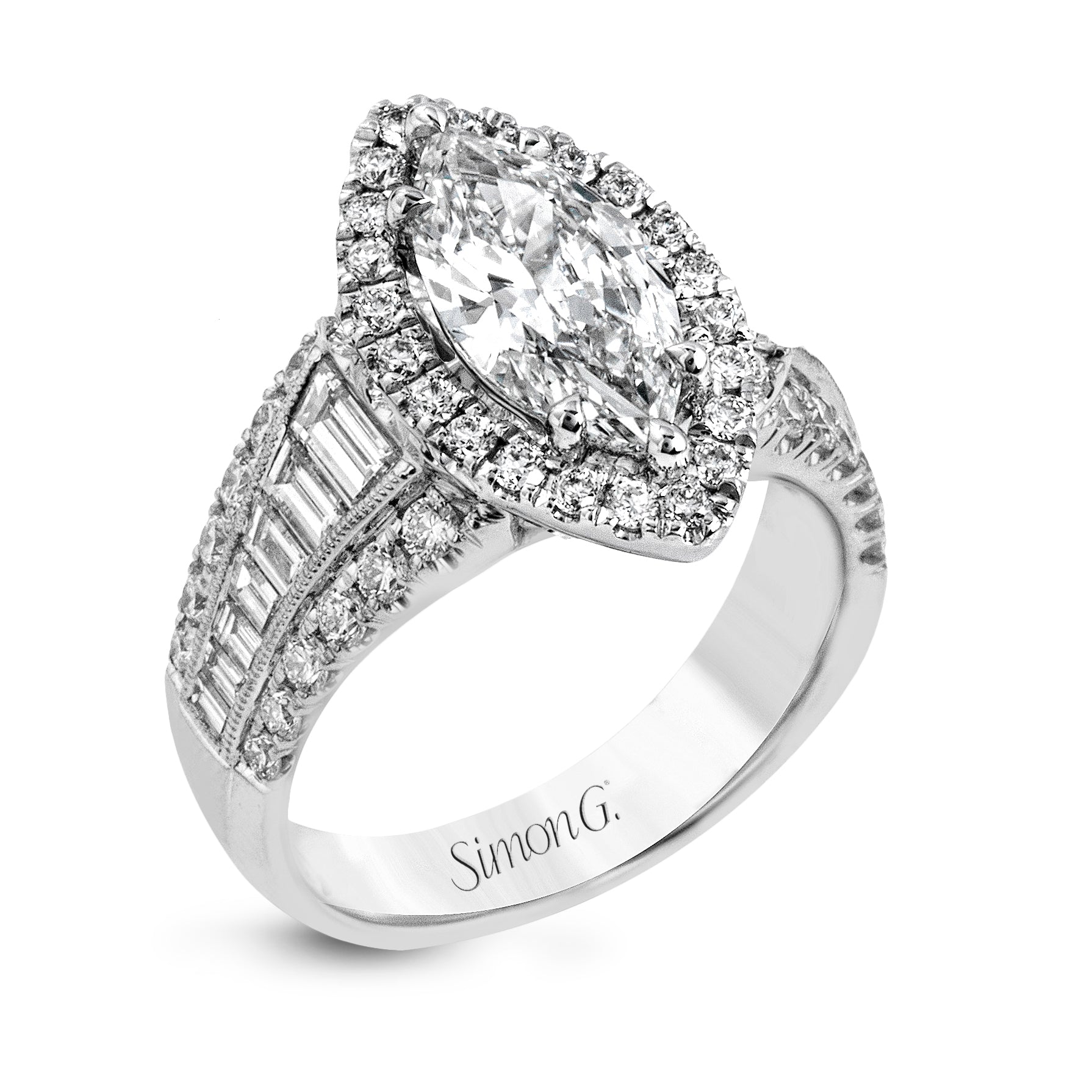 marquise-cut-halo-engagement-ring-in-18k-gold-with-diamonds