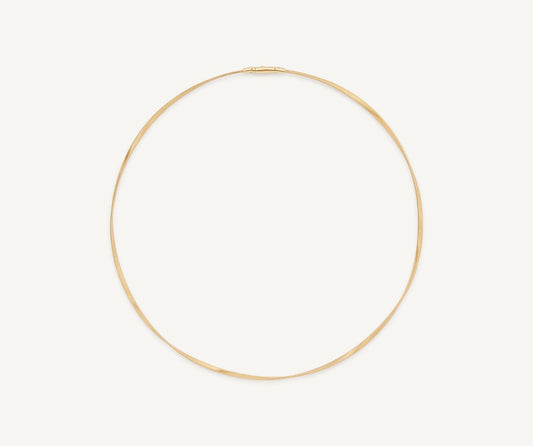 18K Yellow Gold Twisted Coil Necklace