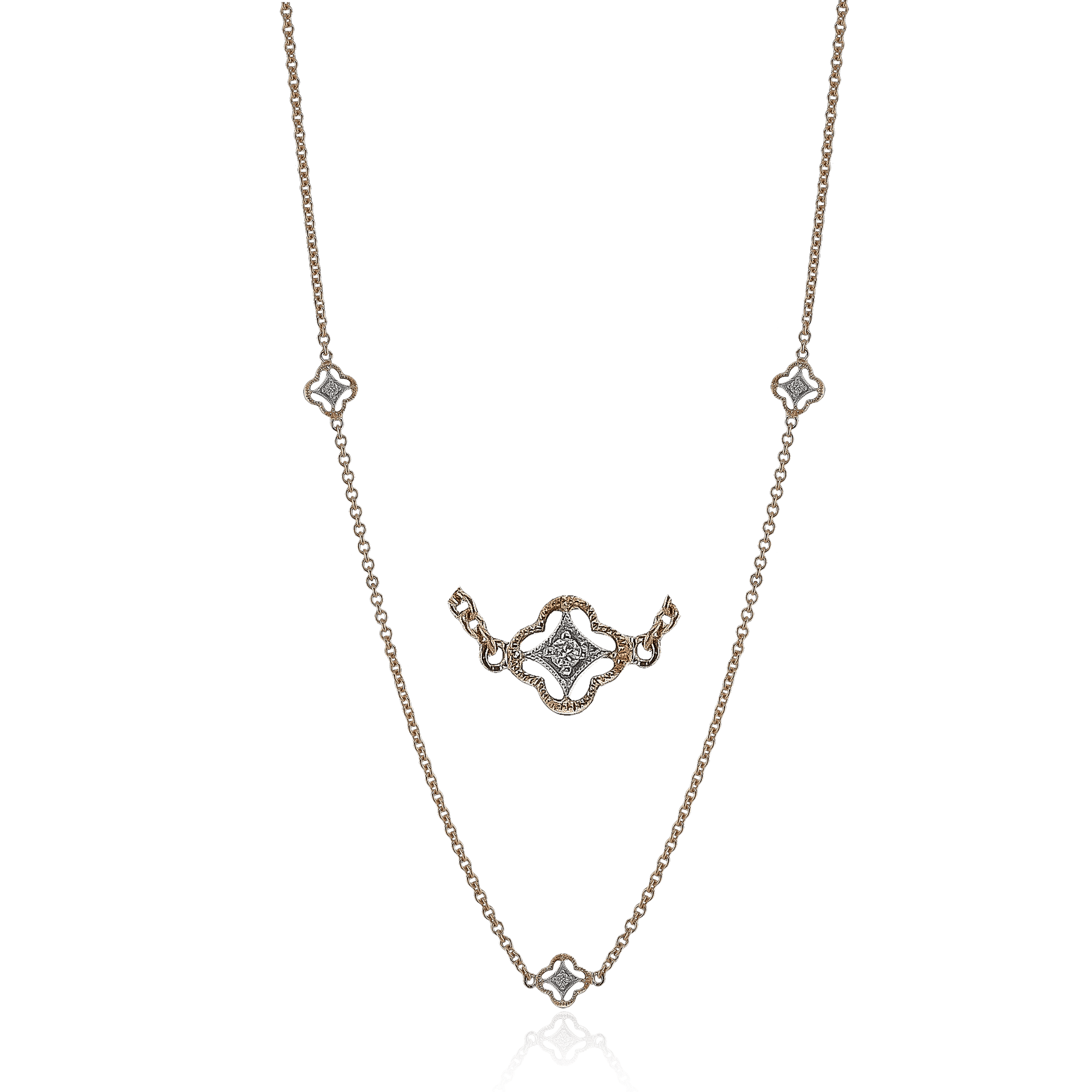 Necklace in 18k Gold with Diamonds