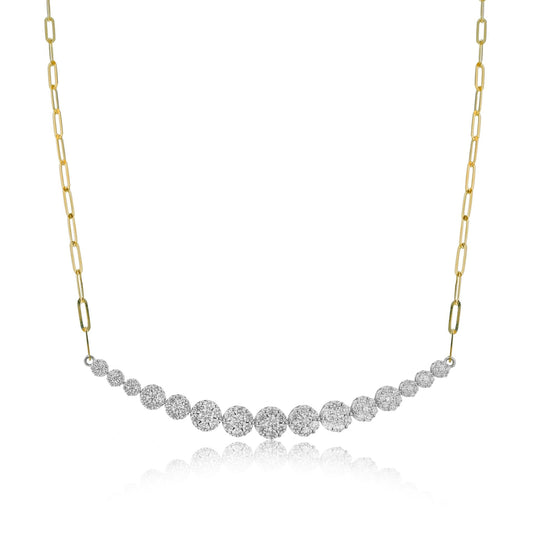 Necklace in 18k Gold with Diamonds