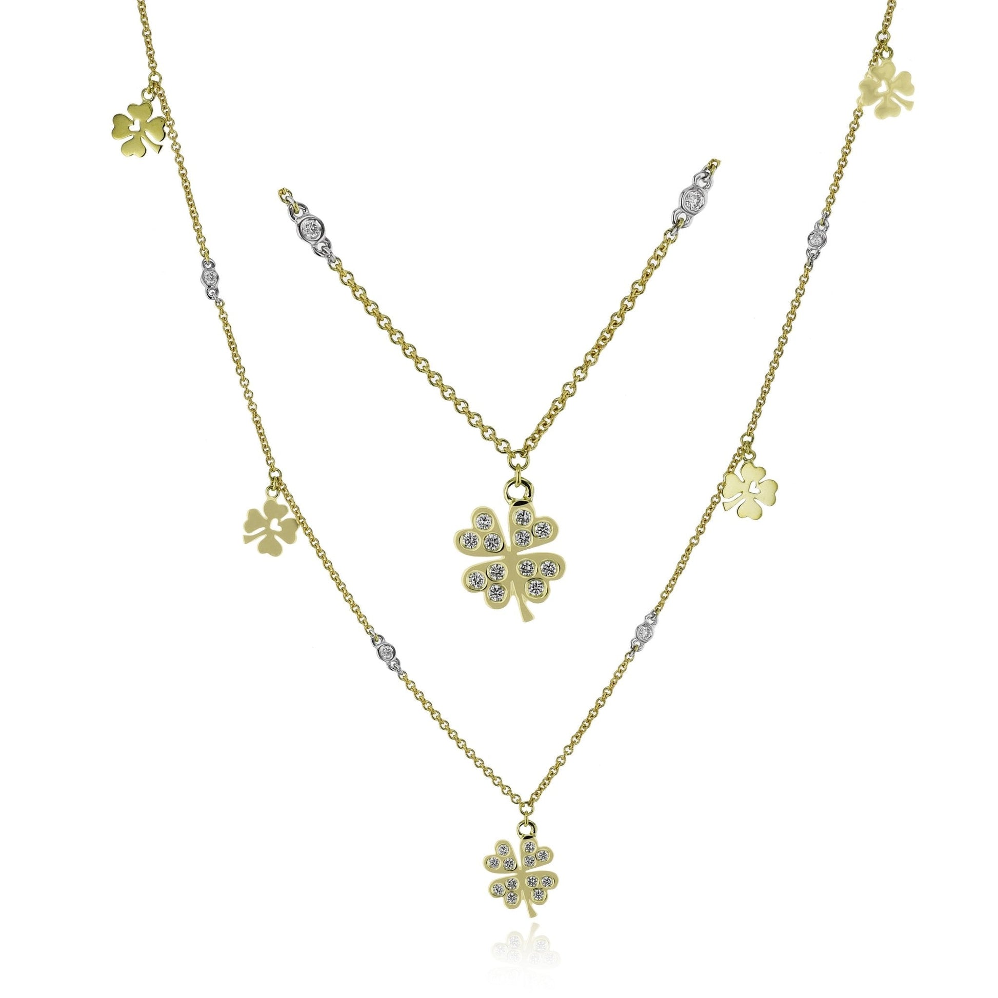 Necklace in 18k Gold with Diamonds