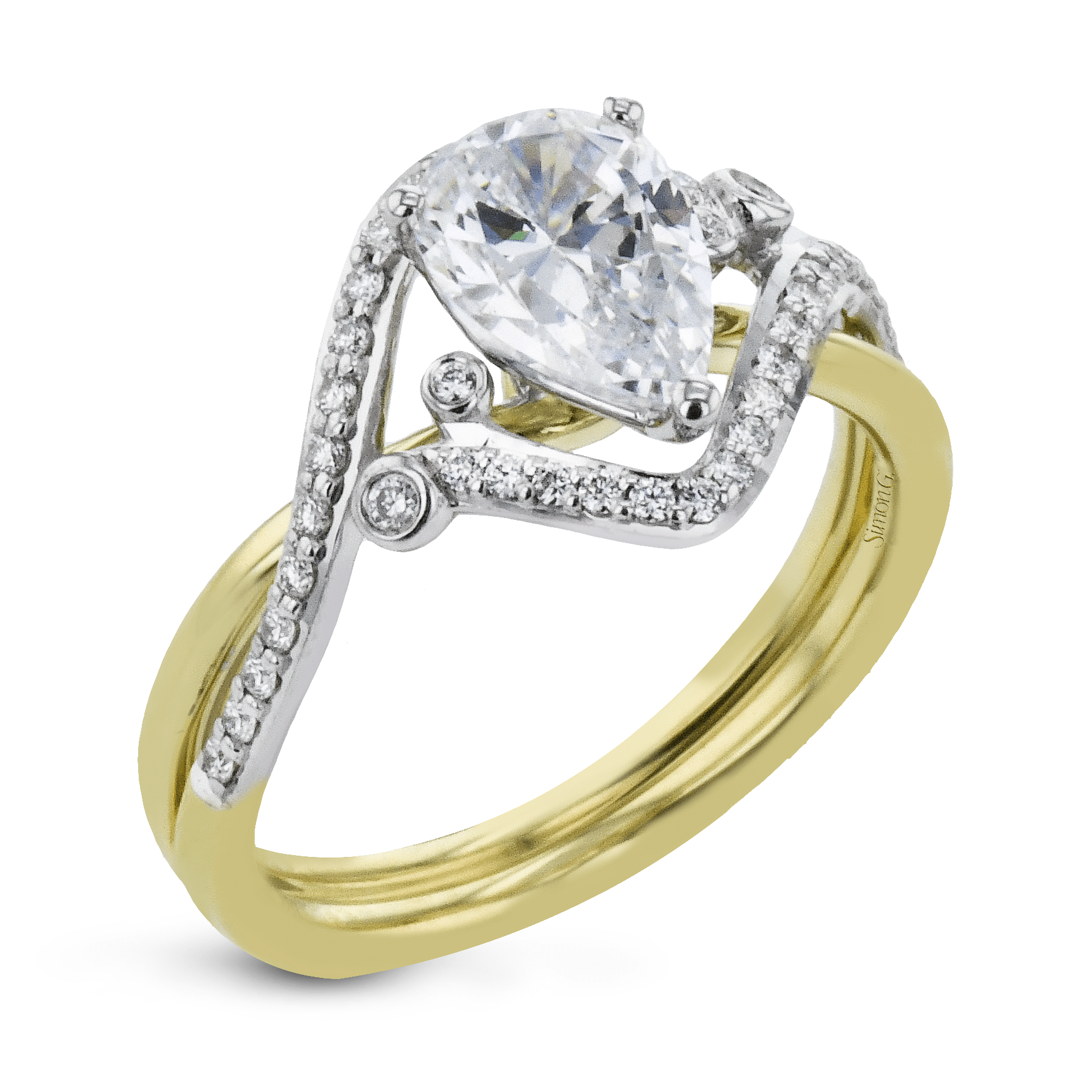 pear-cut-criss-cross-engagement-ring-in-18k-gold-with-diamonds