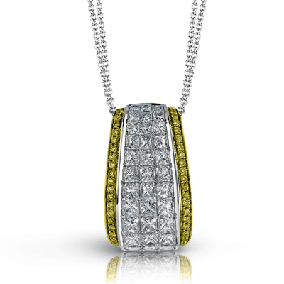 Pendant Necklace in 18k Gold with Diamonds
