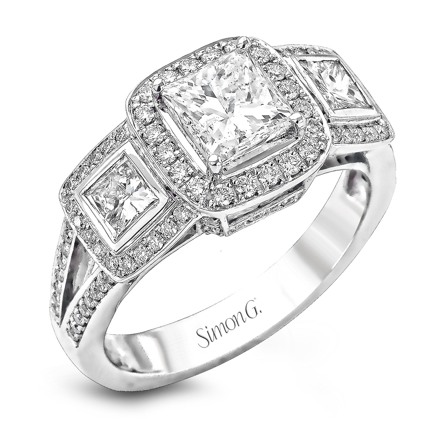 princess-cut-three-stone-halo-engagement-ring-in-18k-gold-with-diamonds