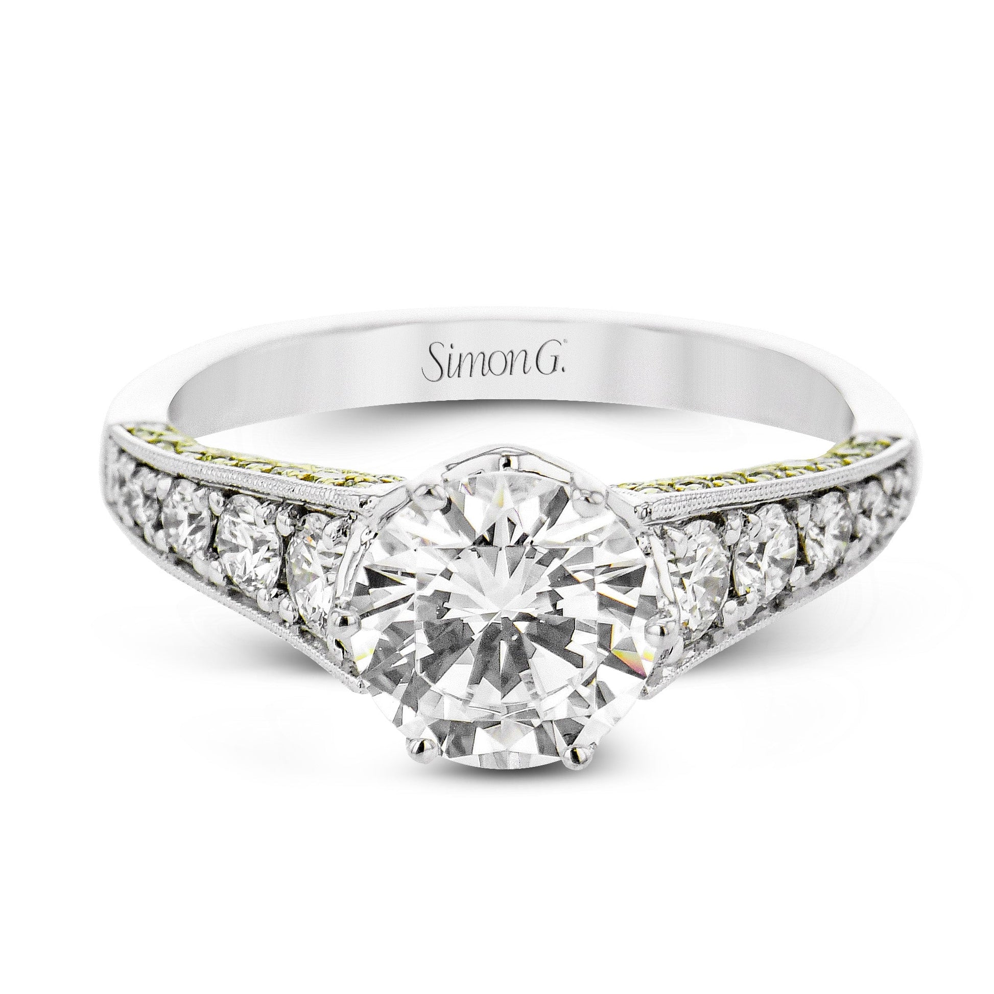 round-cut-engagement-ring-in-18k-gold-with-diamonds